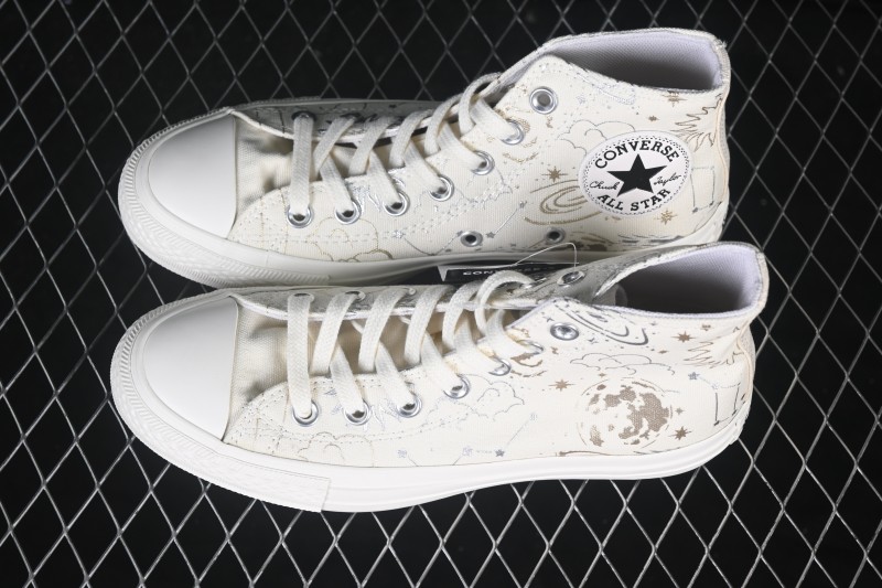 Converse All Star High-Top Casual Canvas Shoes with Star Constellation Print - A23869C