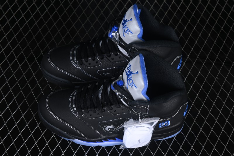 Nike Air Jordan 5 Retro x Awake NY Black Metallic High-Top Sneakers - DV4982-004