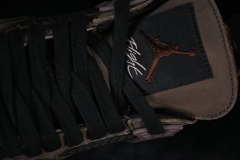 A Ma Maniere x Nike Air Jordan 4 Retro 'Dark Mocha' Premium Lifestyle Sneakers - IF3102-200