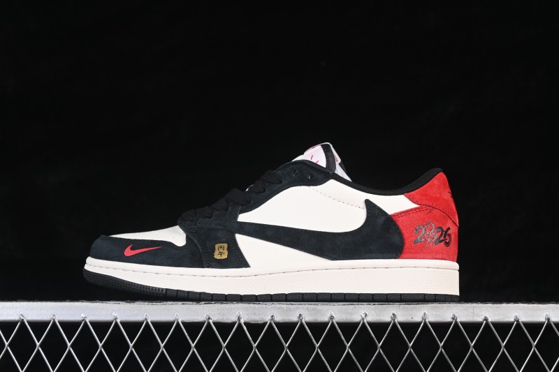 Nike Air Jordan 1 Low Retro Basketball Shoes with Premium Leather and Custom Detailing - MZ9588-826