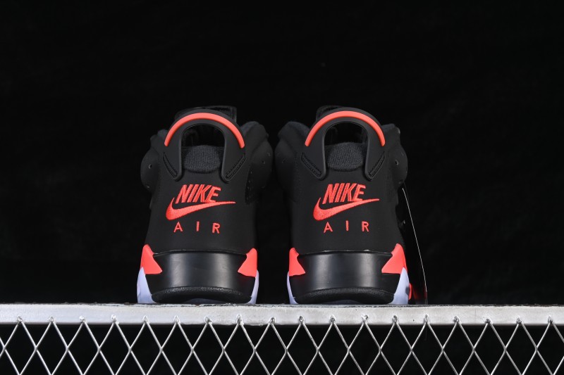 Nike Air Jordan 6 Retro Sneakers with Infrared Accents and Classic Design - CT8529-001