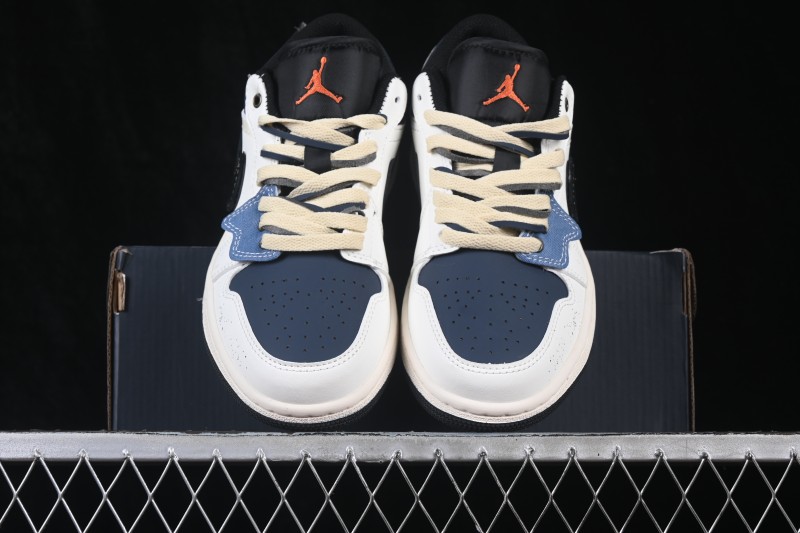 Nike Air Jordan 1 Low Retro Basketball Shoes with Classic Design - 553558-081