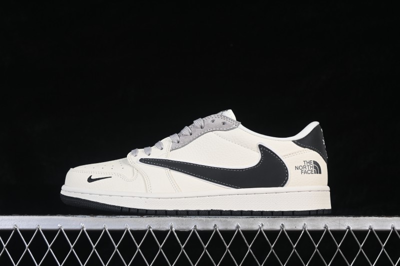 Nike Air Jordan 1 Low AJ1 x The North Face Collaboration Classic Black High-End Custom Low-Top Retro Basketball Shoes - LD2028-071