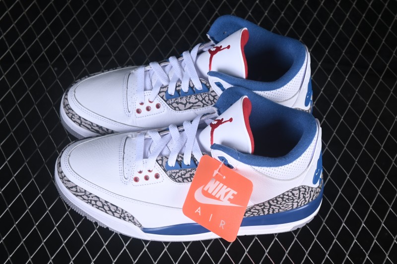 Nike Air Jordan 3 Retro True Blue Men's Basketball Shoes - IF4396-104