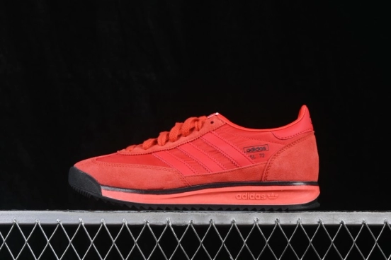 Adidas Originals SL 72 Retro Running Shoes with Classic Suede and Mesh Upper - KJ1205