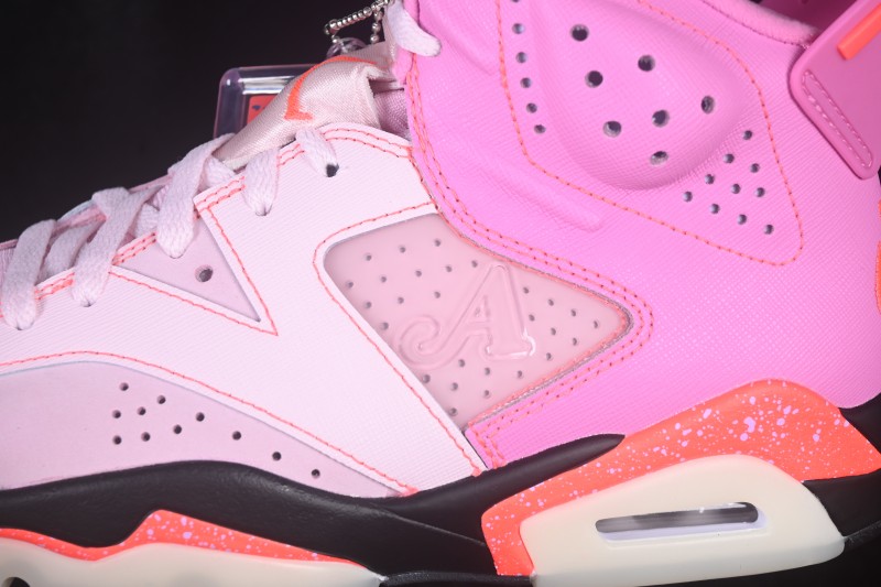 Jordan Air Jordan 6 Retro OG Sneakers with Playful Pink Accents - IQ5706-600