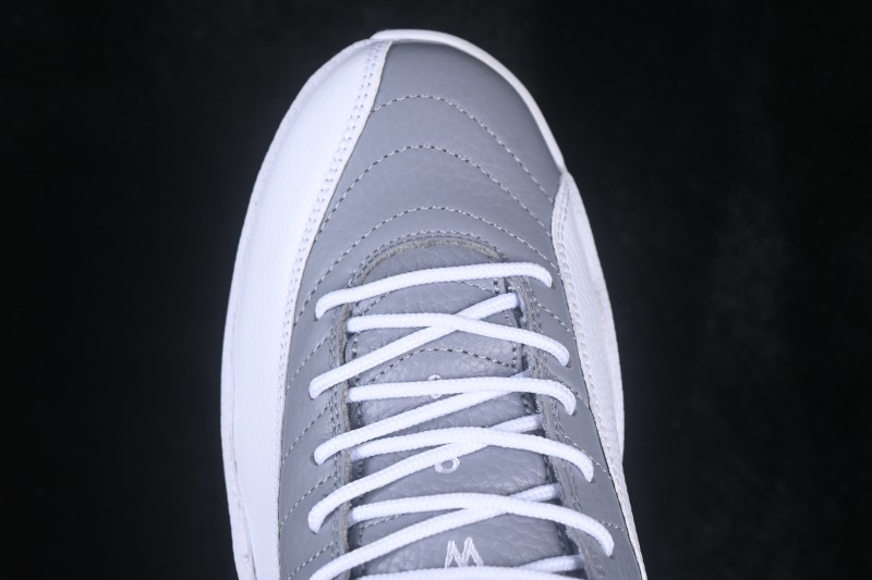Nike Air Jordan 12 Retro High-Top Basketball Sneakers with Premium Leather and Stealth Colorway - CT8013-015