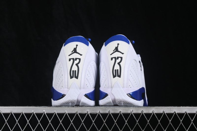 Nike Air Jordan 14 Retro Basketball Shoes with Full-Grain Suede Upper - 487471-104