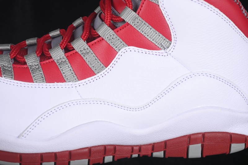 Nike Air Jordan 10 Retro Red Steel Basketball Shoes with Classic Design - 310805-161