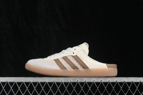 Adidas Samba OG Casual Half Slipper with Suede Overlay Design - HP5059