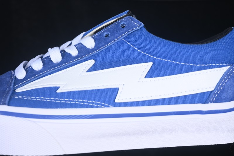 Revenge x Storm Old Skool Lightning Collaboration Low-Top Skate Shoes Blue White