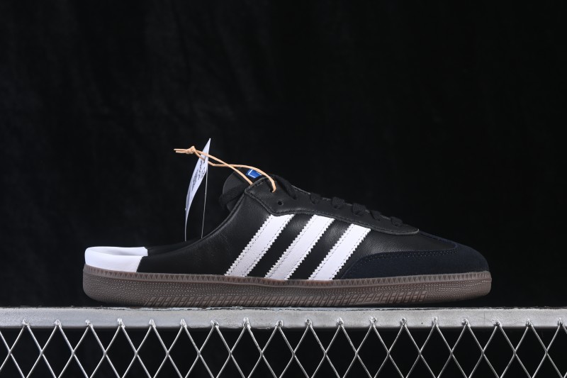 Adidas Samba OG Casual Half-Slip-On Sneakers in Premium Leather - LB3815