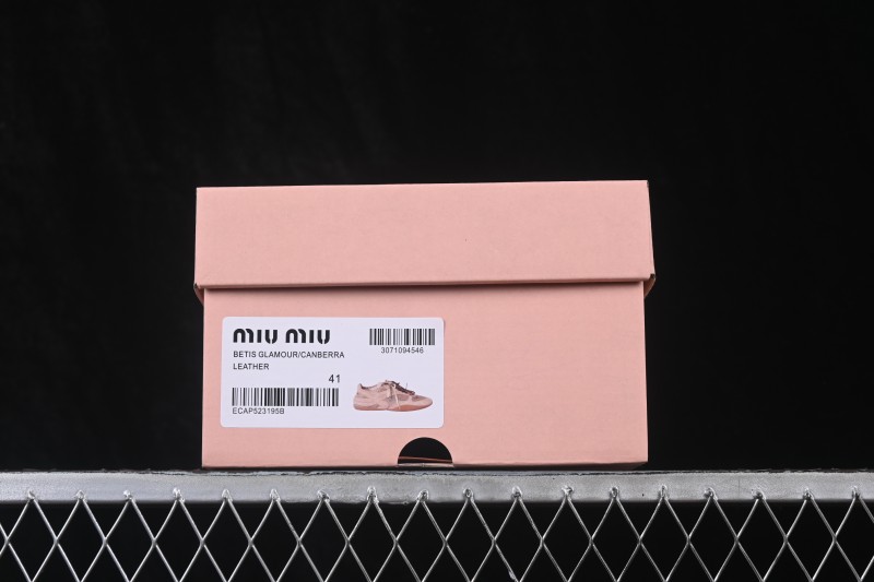 Miu Miu Gymnasium Multifaceted Lace-Up Mesh Round-Toe German Army Trainer Sneakers - SS26 Runway