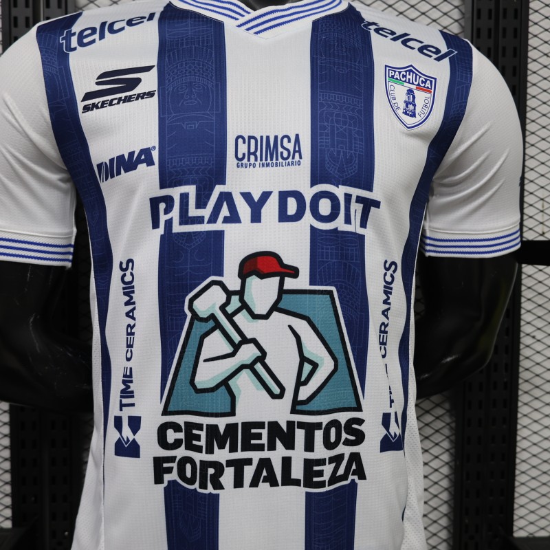 Player Version 26/27  Pachuca Home  White  Blue Jersey