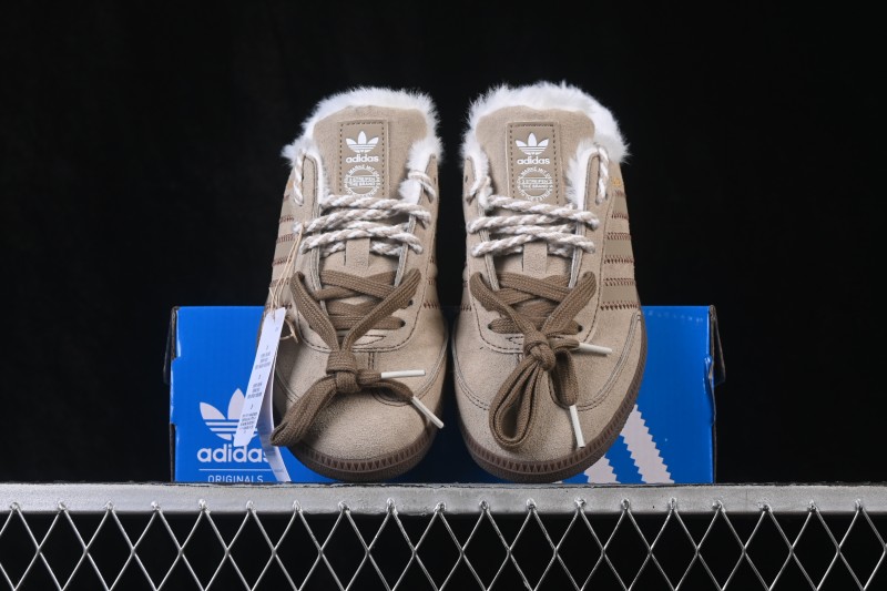 Adidas Samba OG Mule Casual Fleece-Lined Slip-On Shoes - HP5055