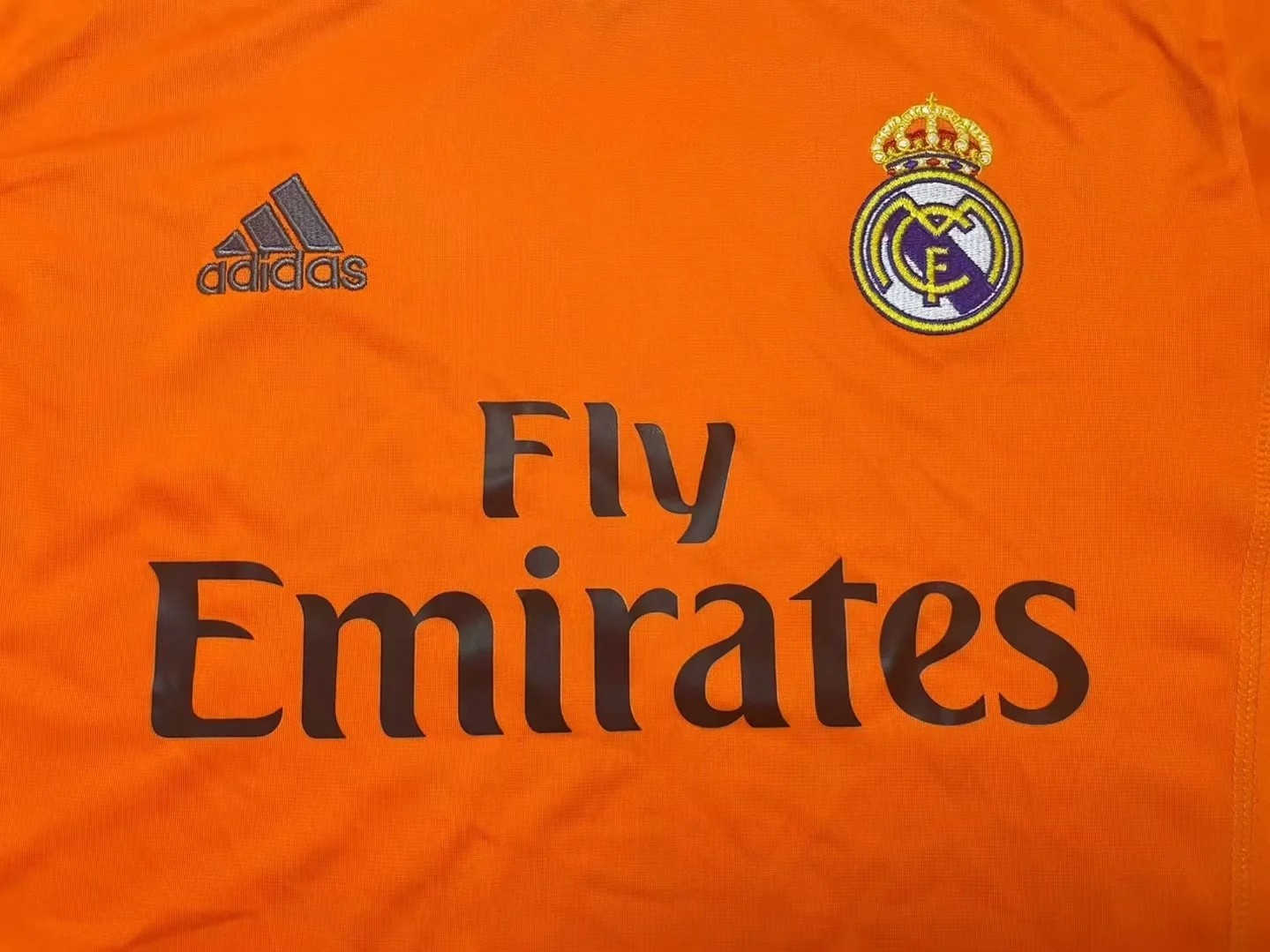 Retro 13/14 Real Madrid Third Orange Jersey Worn By Ronaldo