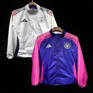 2024 Germany White/Purple Reversible Windbreaker