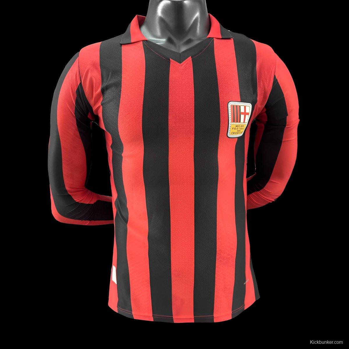 Player Version 24/25 AC Milan Home 125Th Anniversary Long Sleeve Jersey