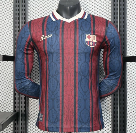 Player Version 25/26 Modernist FC Barcelona Polo Long Sleeve Jersey