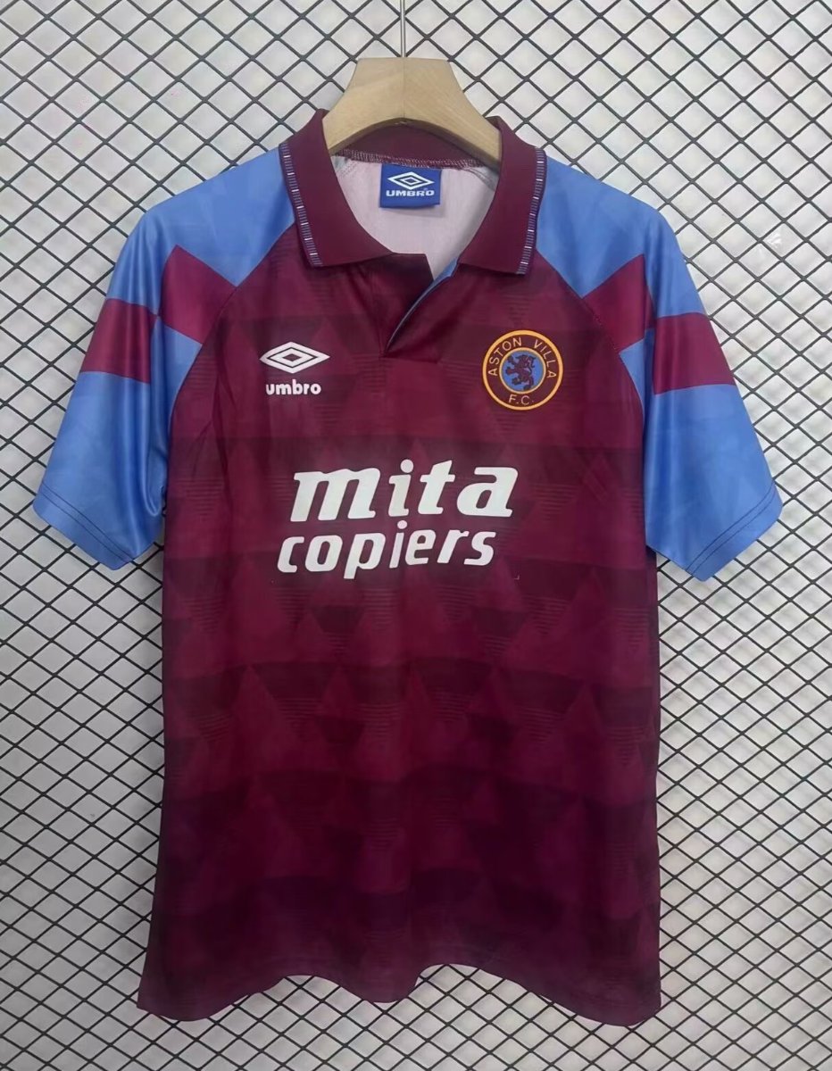 Retro 90/92 Aston Villa Home Jersey