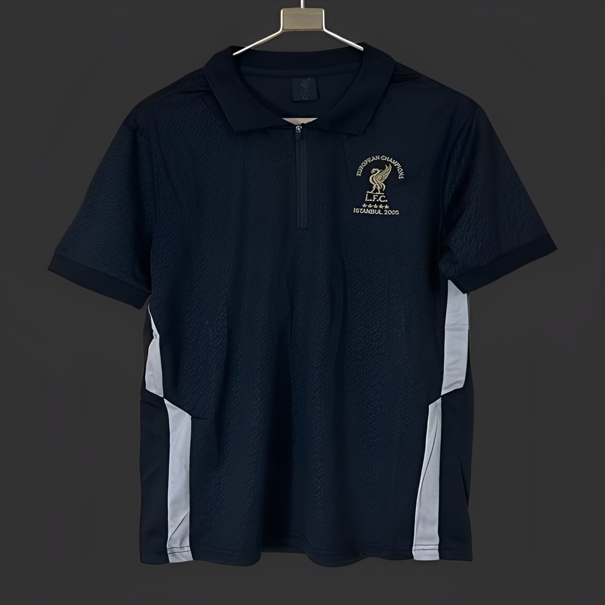 25/26 Liverpool Istanbul 2005 Print Polo Black Jersey