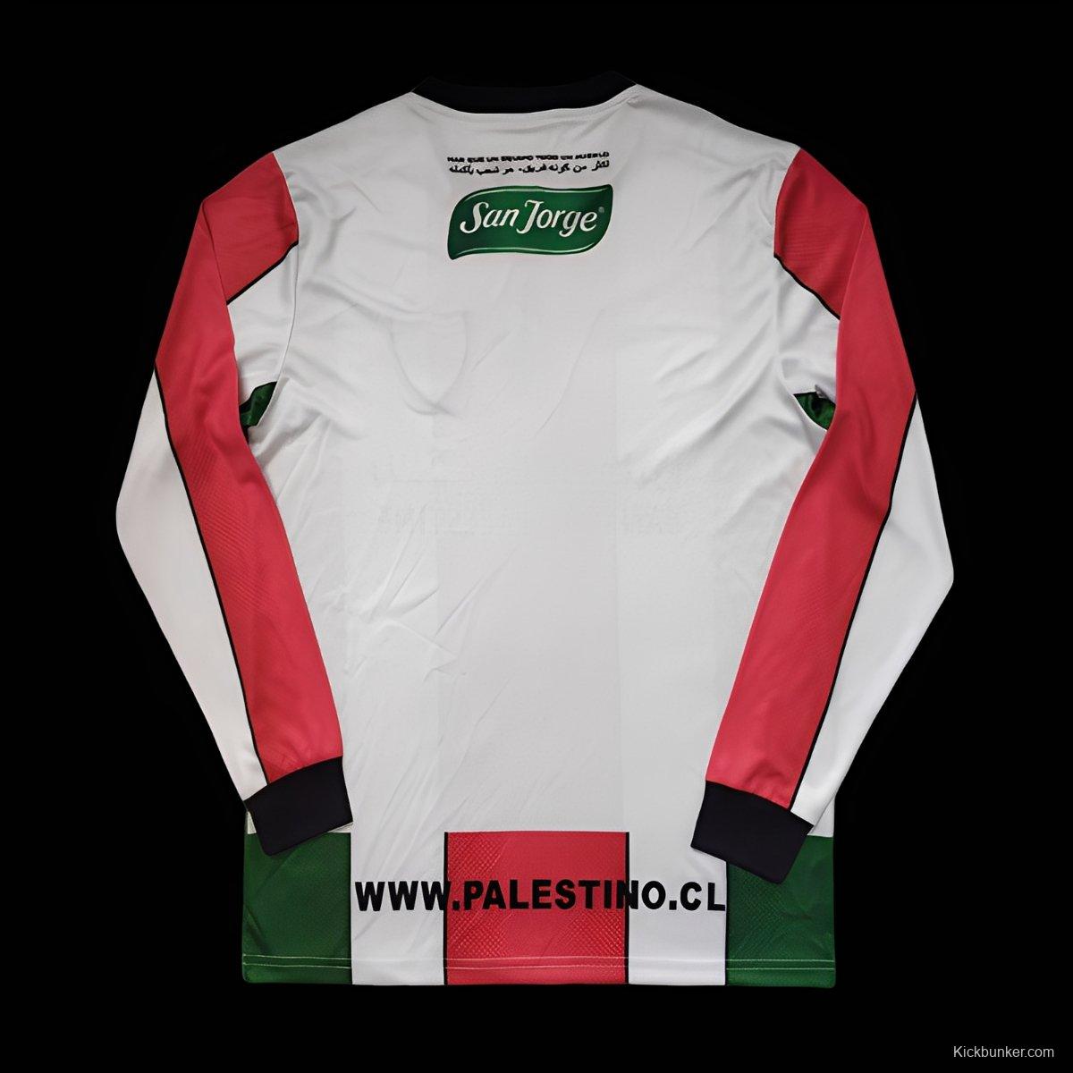 Retro Retro CD Palestino Home Long Sleeve Jersey