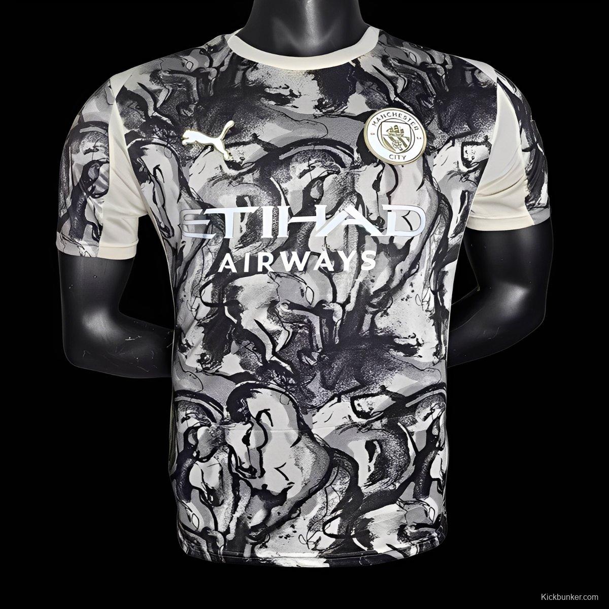 Player Version 25/26 Manchester City 2026 'Year of the Horse' Special Jersey