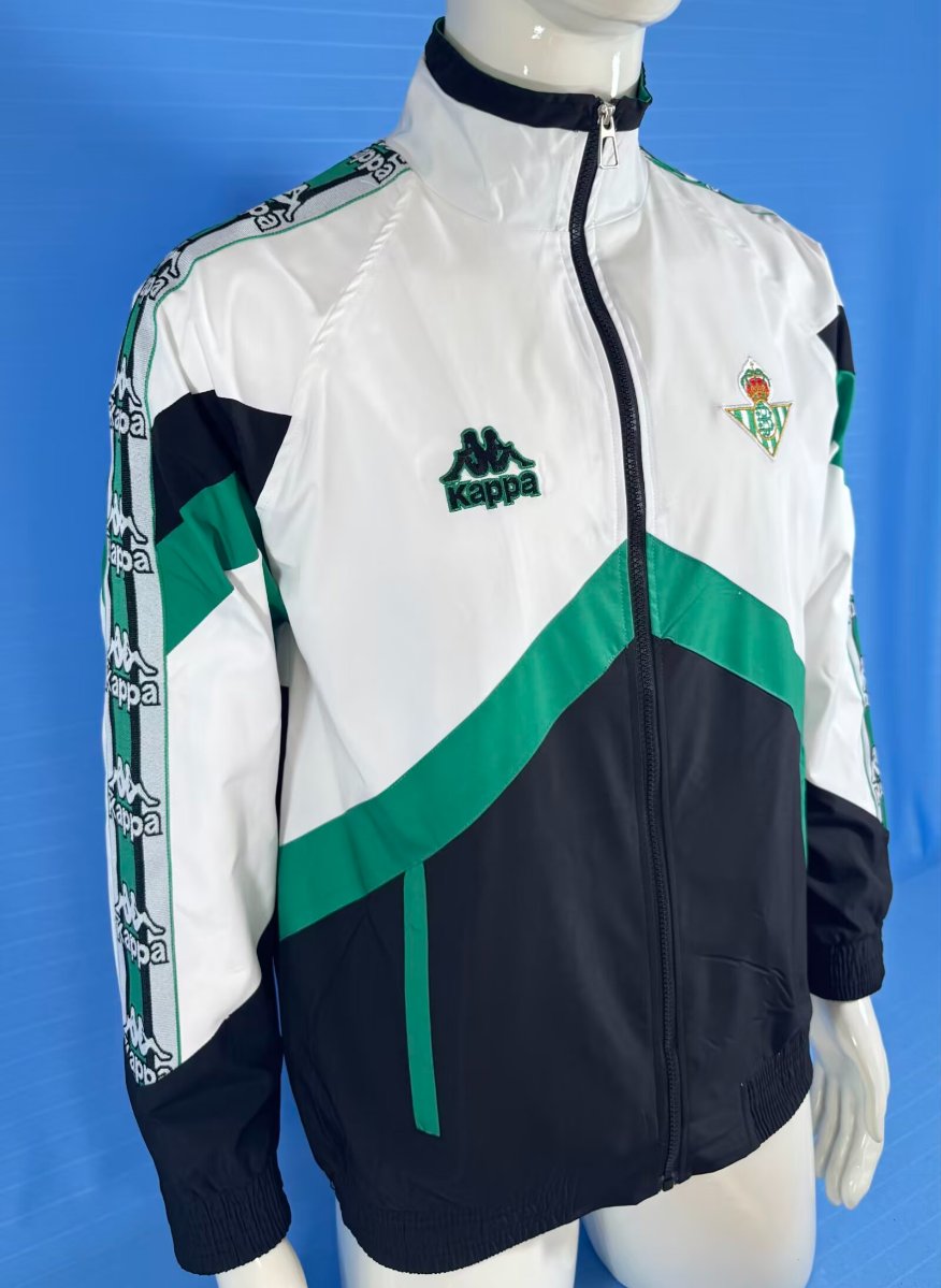 96/97 Real Betis White/Black Windbreaker