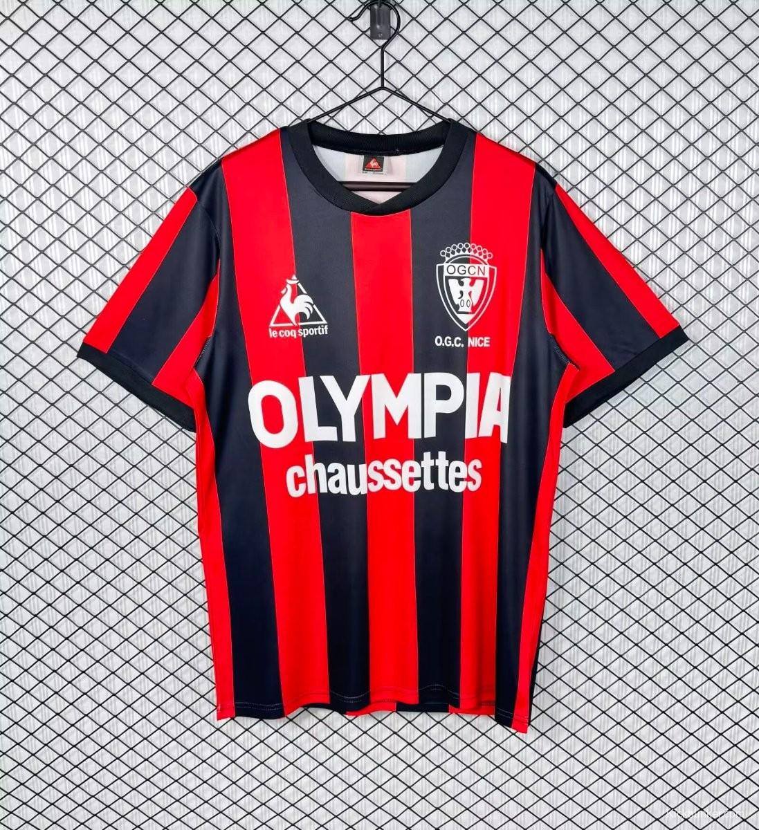 Retro 77/78 OGC Nice Michael Jackson Home Jersey