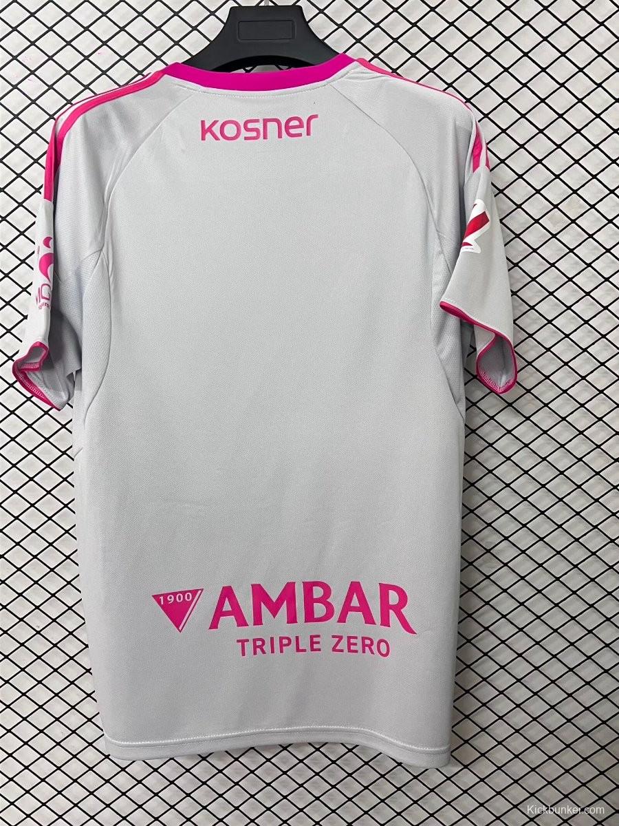 25/26 Real Zaragoza Fourth White/Pink Jersey