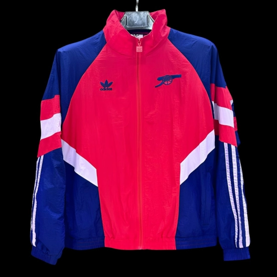 25/26 Arsenal Red/Blue Full Zipper Windbreaker