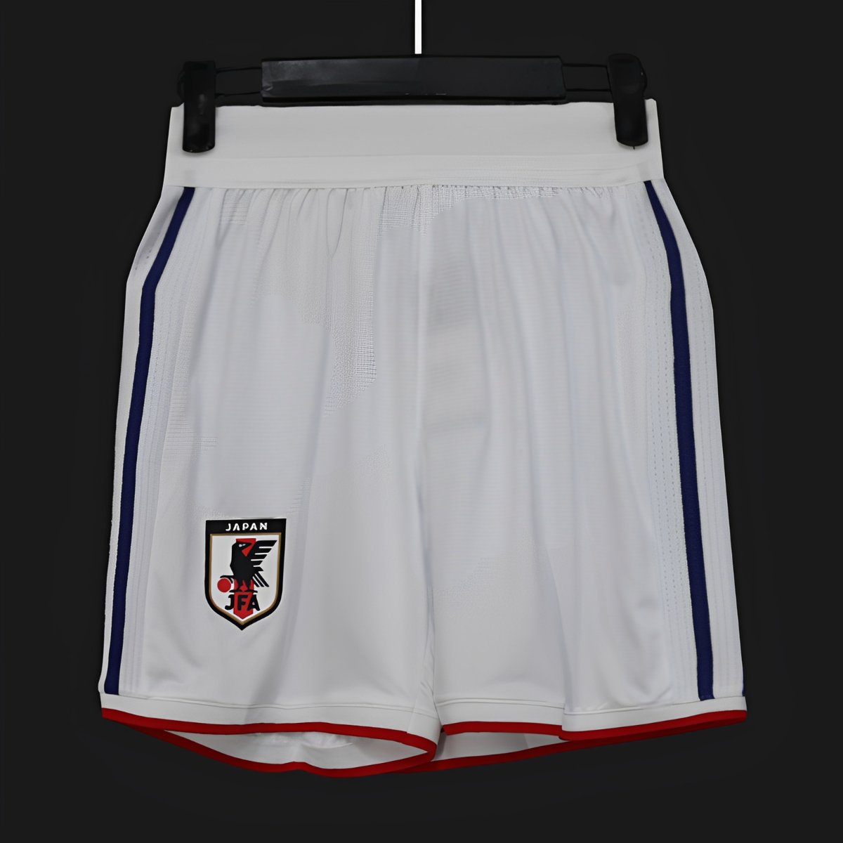 2026 Player Version Japan White with Navy Blue Stripes Shorts