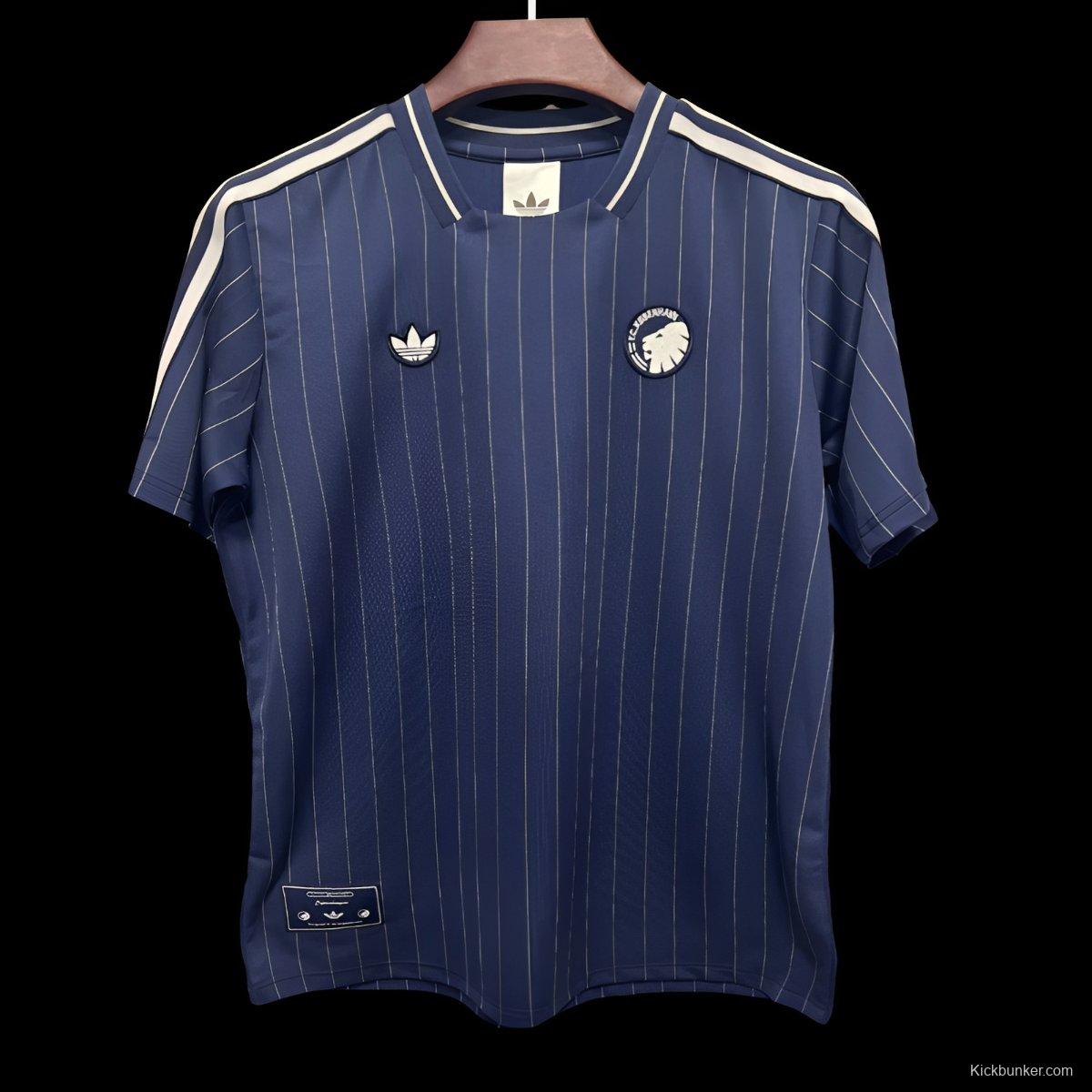 25/26 FC Copenhagen Adidas Terrace Icons Navy Blue Jersey