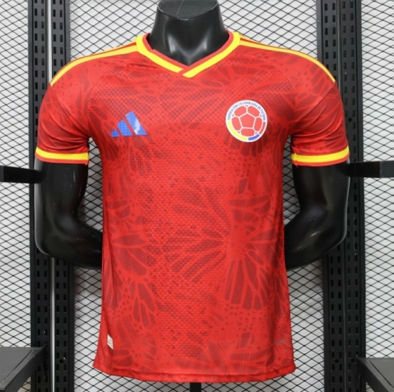 Player Version 2026 Colombia Red & Yellow Away Jersey