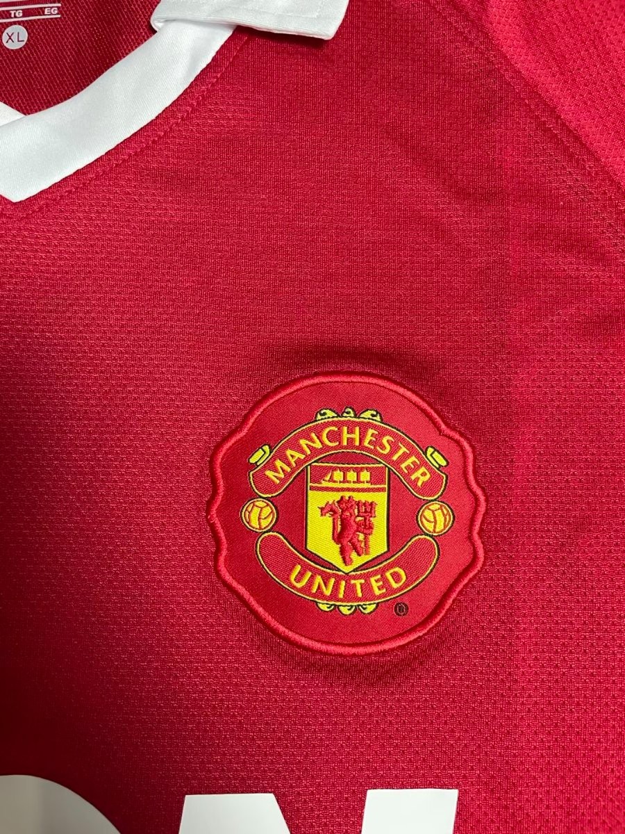 Retro 10/11 Manchester United Home Long Sleeve Jersey
