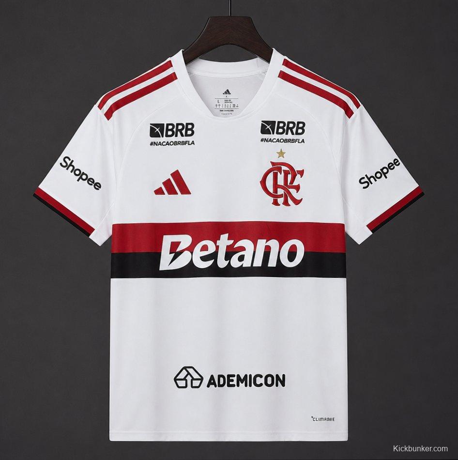 26/27 Flamengo Away Jersey With Full Sponsor