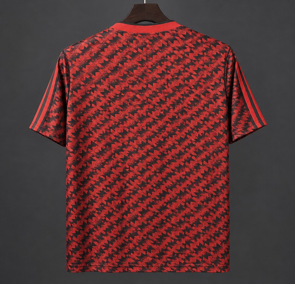 26/27 Manchester Untied 1990–92 Away Red/Black Remake Jersey