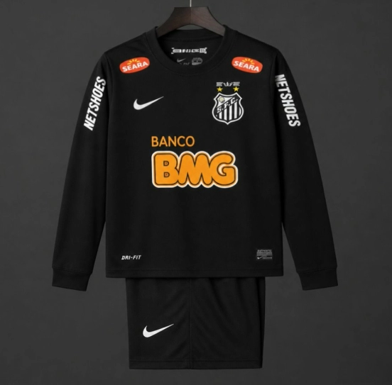 Retro 12/13 Santos FC Black Long Sleeve Jersey