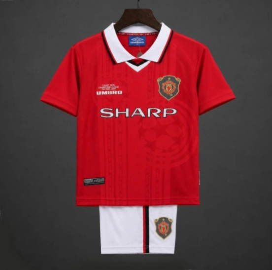 Retro Kids 99/00 Manchester United Home Jersey