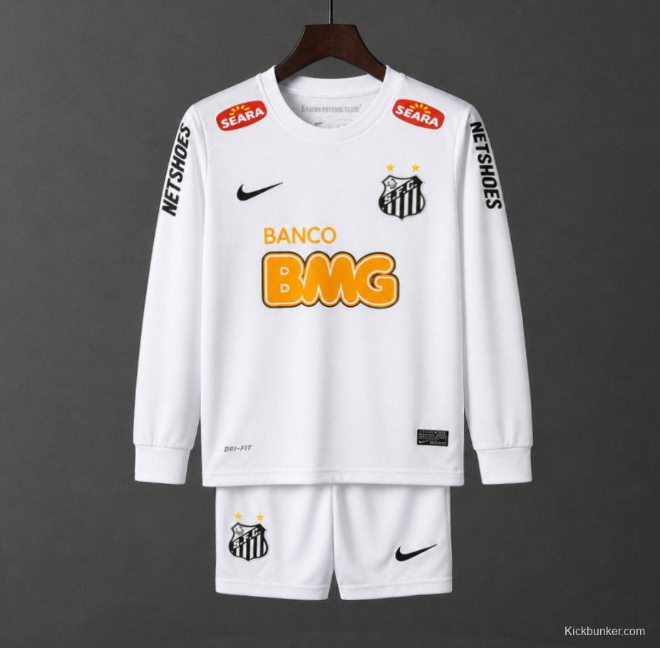 Retro Kids 12/13 Santos Home Long Sleeve Jersey