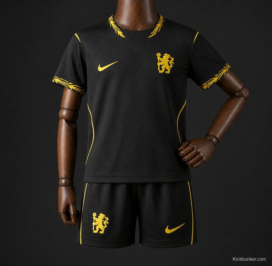 26/27 Kids Chelsea Away Black Jersey