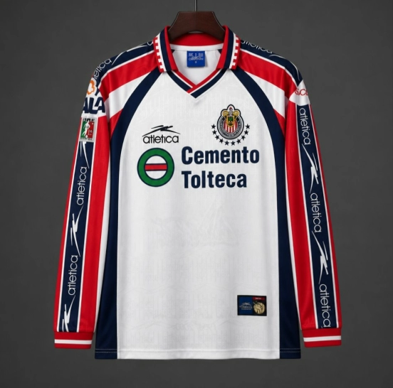 Retro 99/00 Chivas Guadalajara  Away Long Sleeve Jersey
