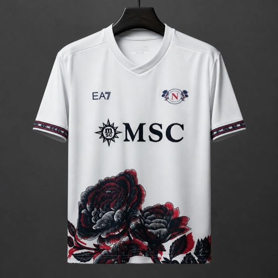 26/27 Napoli Rose White Special Jersey