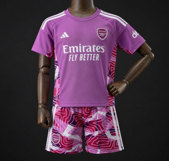 26/27 Kids Arsenal Purple Goalkeeper Jersey