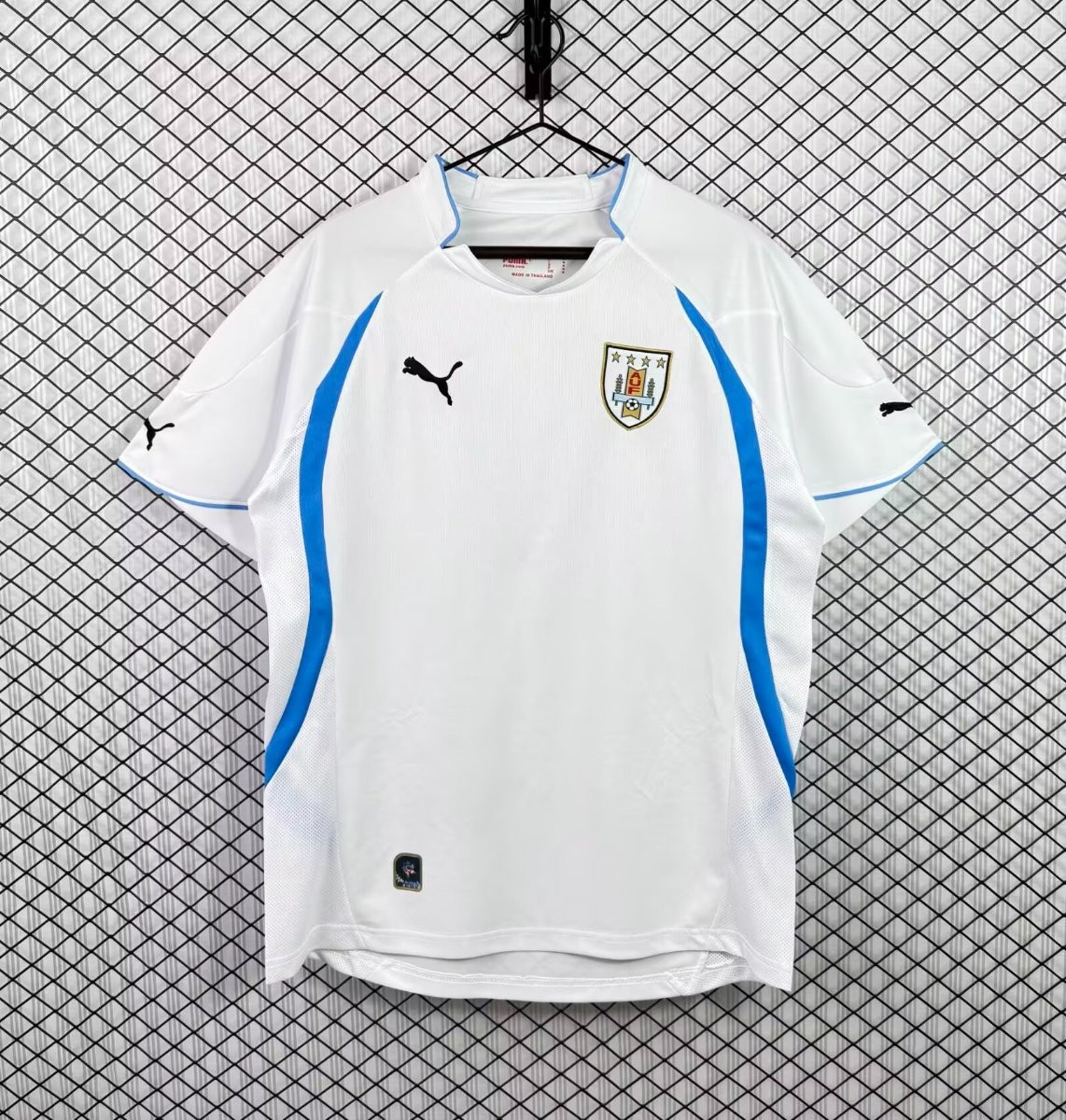 Retro 2010 Uruguay Away White Jersey