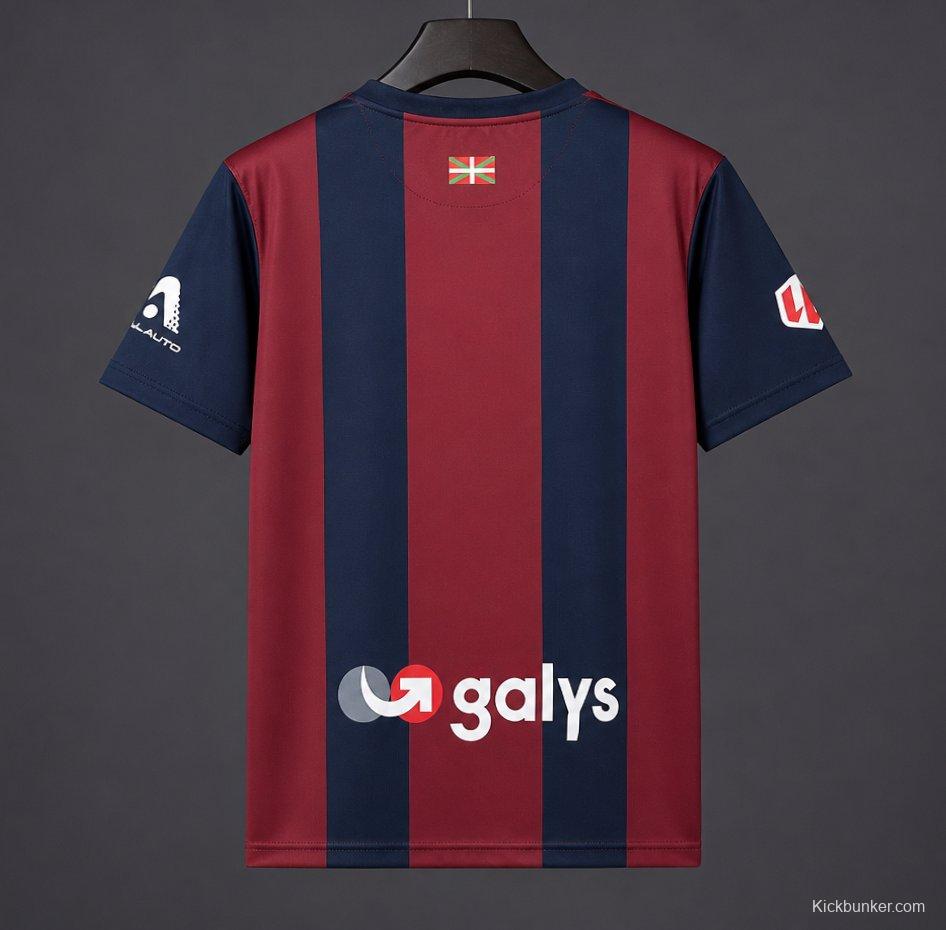 26/27 SD Eibar Home Burgundy Navy Jersey