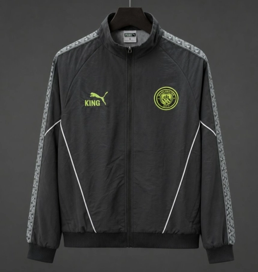 26/27 Manchester City x KING Dark Grey Windbreaker Jacket