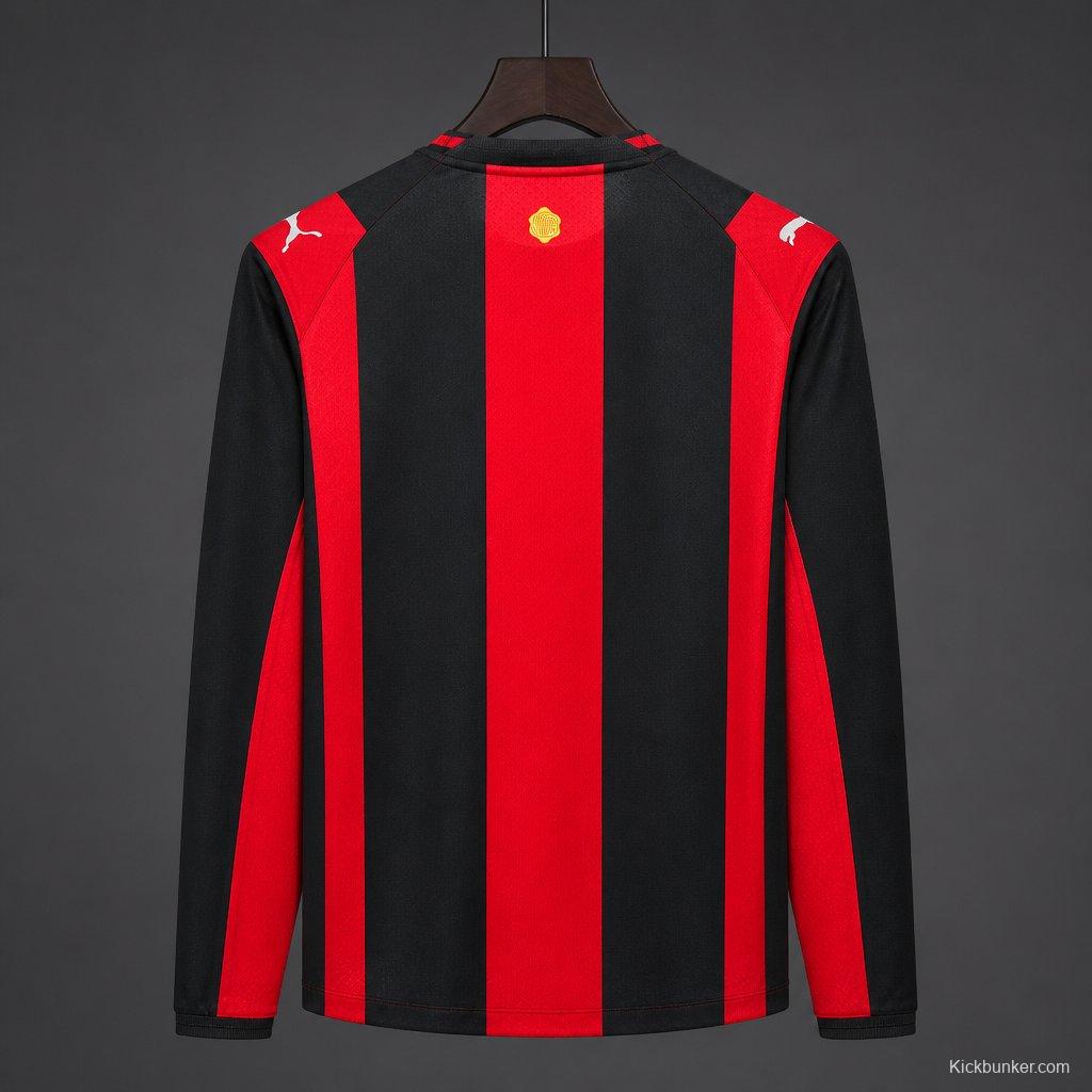 26/27 AC Milan Home Long Sleeve  Jersey