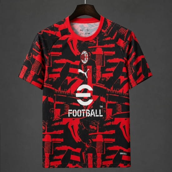 26/27 AC Milan Black/Red Pre-Match Jersey
