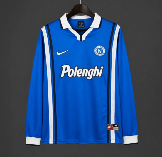 Retro 97/98 Napoli Home Long Sleeve Jersey